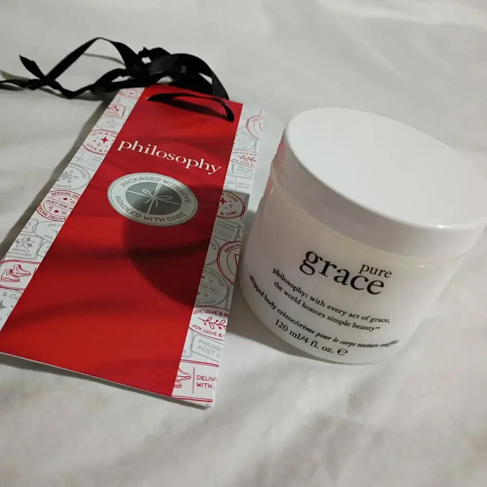 Philosophy Pure Grace Whipped Body Creme 120ml 4oz New w/ gift sleeve